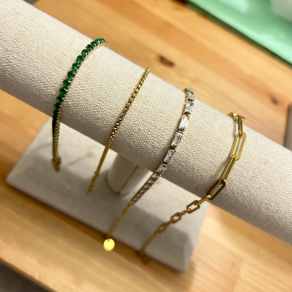 Bracelets stainless steel + PVD plated